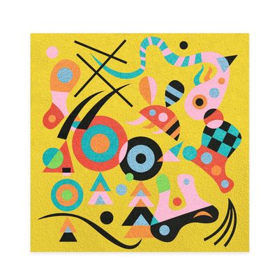Kūrybinis rinkinys DJECO Inspired by Abstract, spalvinimas smėliu