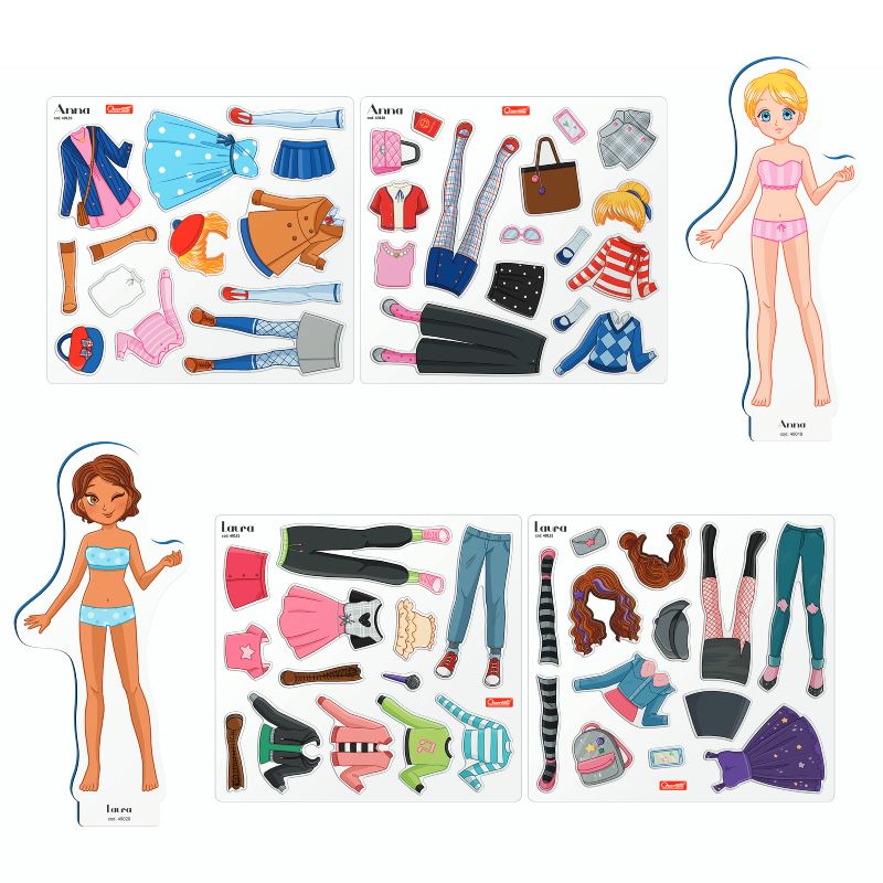 Mannequins Just Friends + miidii セット Magnetinis žaidimas QUERCHETTI FASHION BEST FRIENDS | Pegasas