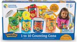 Mokymo skaičiuot ir rūšiuoti rinkinys LR 1 To 10 COUNTING CANS