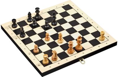 Šachmatų, nardų ir šaškių rinkinys PHILOS 44 mm, karalius 75 mm