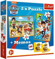 Dėlionė ir žaidimas TREFL 30+48 det. PAW PATROL