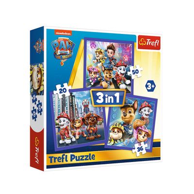 Dėlionių rinkinys TREFL 20+36+50 ŠUNIUKAI PATRULIAI / PAW PATROL