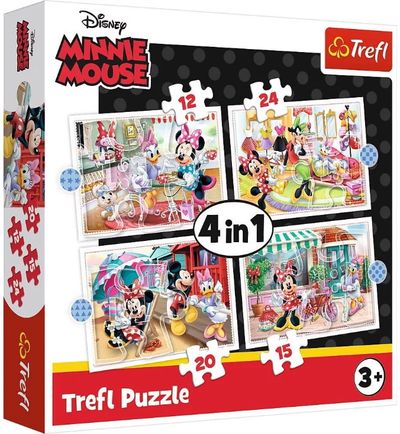 Dėlionių rinkinys TREFL 35+45+54+70 MICKEY MOUSE MINNIE