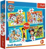 Dėlionių rinkinys TREFL 35+45+54+70 ŠUNIUKAI PATRULIAI / PAW PATROL