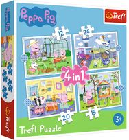 Dėlionių rinkinys TREFL 12+24+20+15 KIAULYTĖ PEPA / PEPPA PIG
