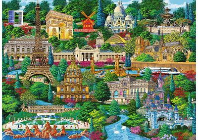 Medinė dėlionė TEFL 1000 det. Prancūzija