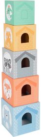 Kubelių bokštas SMALL FOOT Stacking Tower Pastel