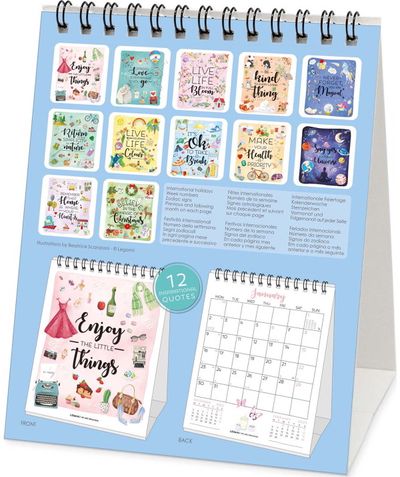 Stalinis kalendorius LEGAMI 2023 LIVE HAPPY 12X14,5