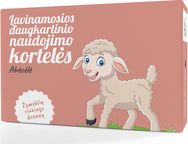 Lavinamosios daugkartinio naudojimo kortelės ABĖCĖLĖ + žymeklių rinkinys