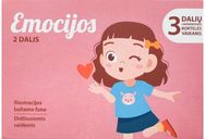 Trijų dalių MONTESSORI lavinamųjų kortelių rinkinys EMOCIJOS