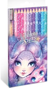 Spalvoti pieštukai NEBULOUS STARS, 12 spalvų, įv.rūšių