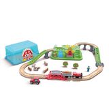 Traukinio bėgių rinkinys HAPE Countryside Bucket