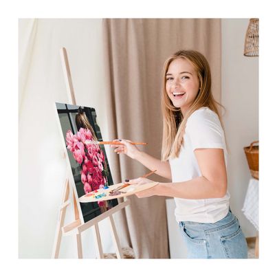 Tapyba pagal numerius ORNER A girl with the flowers 40х50