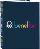 Žiedinis segtuvas Benetton DOT COM su 4 žiedais, A4