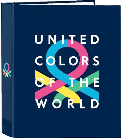 Žiedinis segtuvas Benetton CORAZONES su 4 žiedais, A4