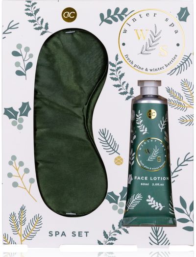 Dovanų rinkinys WINTER SPA (veido losjonas+akių raištis), 60 ml