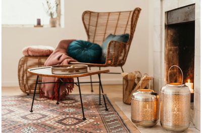 Žvakidė - žibintas FANNIK KASTE GOLD, 26 cm