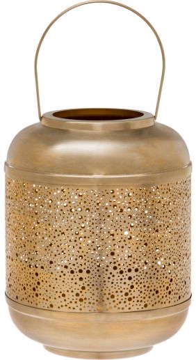 Žvakidė - žibintas FANNIK KASTE GOLD, 26 cm