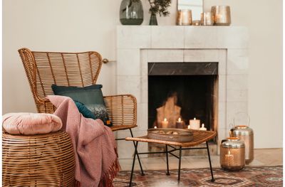 Žvakidė - žibintas FANNIK KASTE GOLD, 26 cm