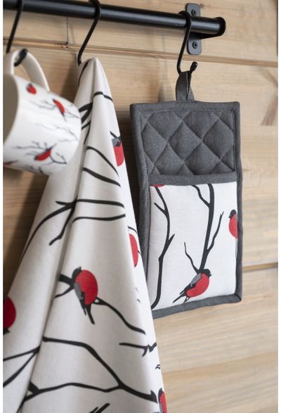 Virtuvės rankšluostis WINTERIA BIRD, 50x70 cm, 2 vnt.