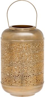 Žvakidė - žibintas FANNIK KASTE GOLD, 32,5 cm