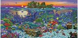 Deimantinė mozaika CORAL REEF ISLAND 132 x 65 cm