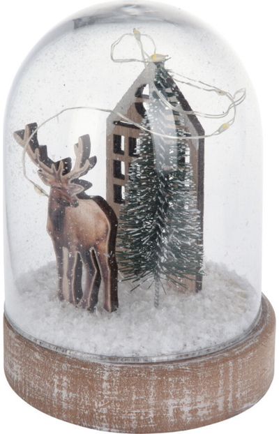 Kalėdinė dekoracija DOME su LED, įv.rūšys, 12 cm