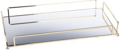 Padėklas dekoracijai GOLD WITH MIRROR, 36x20x4,7 cm
