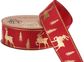 Dovanų pakavimo kaspinas RED/WHITE XMAS, 2,5x27 cm