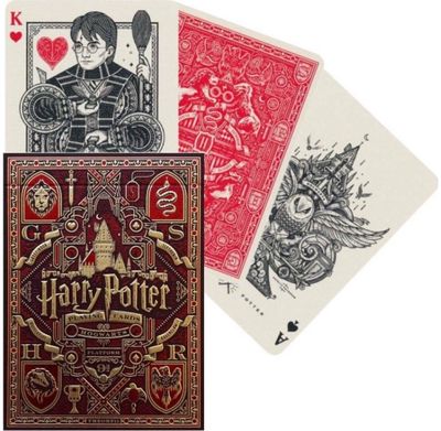 Žaidimo kortos HARRY POTTER DECK - RED (GRYFFINDOR)