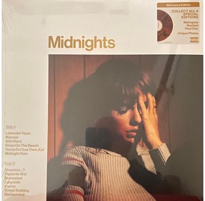 Vinilinė plokštelė Taylor Swift: Midnights (Mahogany Vinyl) LP 2022