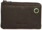 Kortelių-monetų piniginė BADGE, natūrali oda, Brown