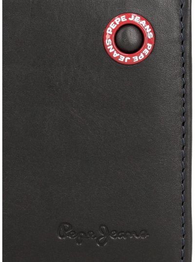 Vyriška piniginė Pepe Jeans BADGE, natūrali oda, Navy