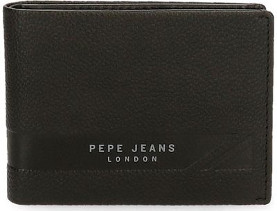 Vyriška piniginė Pepe Jeans BASINGSTOKE, natūrali oda, Black