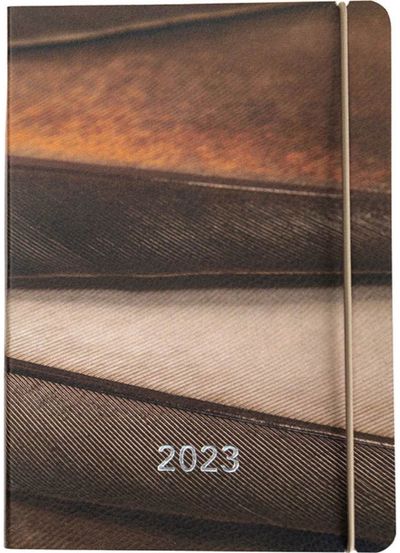 Darbo knyga eko odos minkštu viršeliu A6 2023 MINČIŲ SPARNAI (savaitė puslapyje)