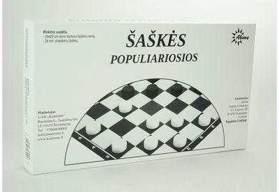 Stalo žaidimas šaškės POPULIARIOSIOS