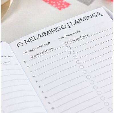 Laimės kalendorius darbo knyga 2023 FUTURE SELF