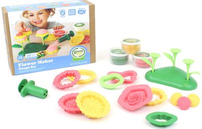 Modelino rinkinys GREEN TOYS Flower Maker Dough Set