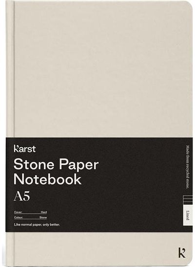 Užrašinė Hard Karst STONE, A5, akmens popierius, 144 psl., linijomis
