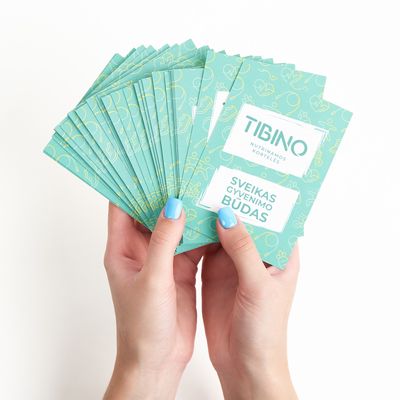 Nutrinamų kortelių rinkinys TIBINO Sveikas gyvenimo būdas