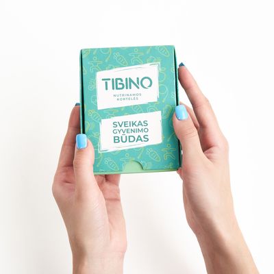 Nutrinamų kortelių rinkinys TIBINO Sveikas gyvenimo būdas