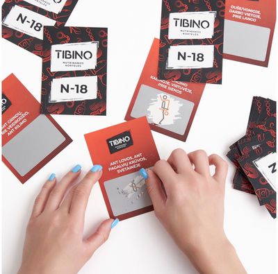 Nutrinamų kortelių rinkinys TIBINO N-18