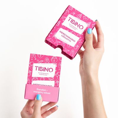Nutrinamų kortelių rinkinys TIBINO Mergvakario užduotys