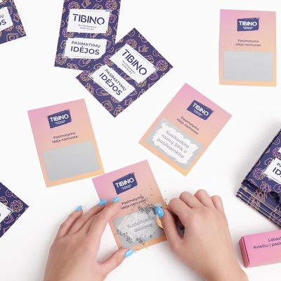 Nutrinamų kortelių rinkinys TIBINO Pasimatymų idėjos