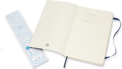 Užrašinė Moleskine SOFT CLASSIC, 13x21 cm, 192 psl., linijomis, Sapphire Blue