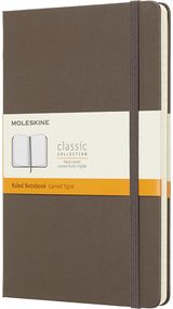 Užrašinė Moleskine HARD CLASSIC, 13x21 cm, 240 psl., linijomis, Brown