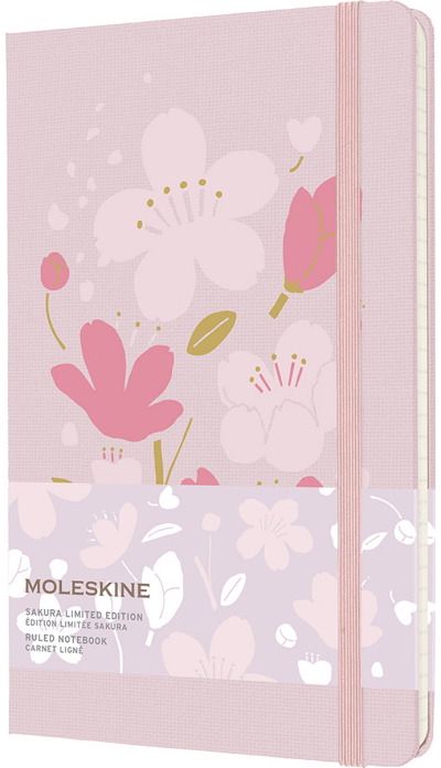Užrašinė Moleskine HARD SAKURA, 13x21 cm, linijomis, 240 psl., Asazakura