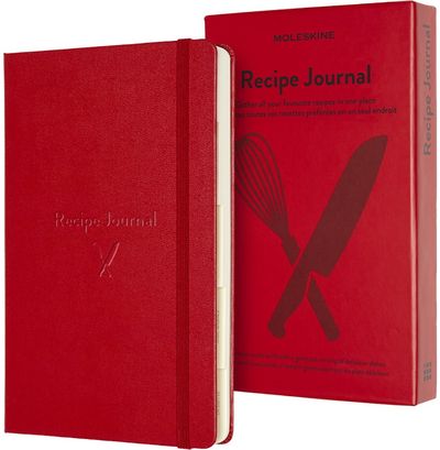 Užrašinė Moleskine receptams PASSION RECIPE JOURNAL dėžutėje, 13x21 cm, 400 psl.
