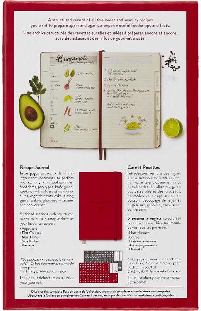 Užrašinė Moleskine receptams PASSION RECIPE JOURNAL dėžutėje, 13x21 cm, 400 psl.