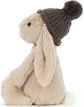 Pliušinis žaislas zuikis BASHFUL Toasty Bunny Beige (mažas su kepure)
